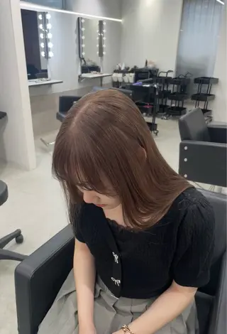 ロング カラー ブリーチなし透明感 🪄aoi🤎のヘアスタイル