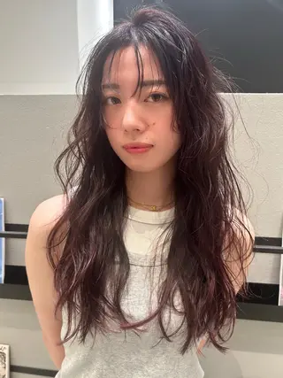 ロング カラー k-two☁あべの/ 艶感カラー/Touaのヘアスタイル