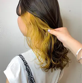 セミロング カラー ヘアアレンジ マツオカ マコのヘアスタイル