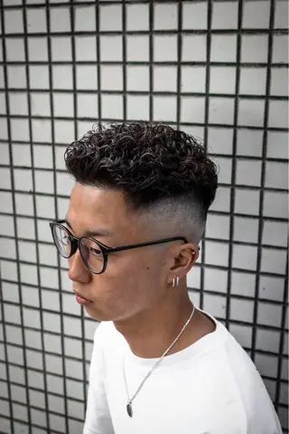 ショート カラー パーマ メンズ 💈men's💈 satoru中目黒のヘアスタイル