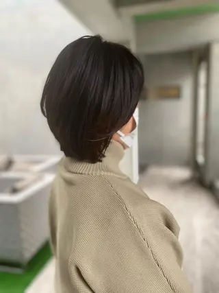ミディアム カラー 柴田 久美子のヘアスタイル