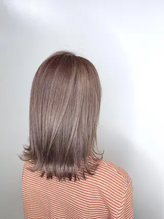 カラー フェザーパーマ/ ダブルカラー/藤田のヘアスタイル