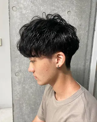ショート パーマ メンズ メンズ似合わせ🪞 kotoriのヘアスタイル