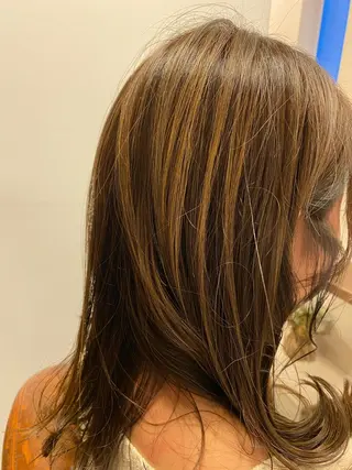 セミロング カラー liL  hair サトウリョウタのヘアスタイル