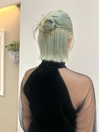 ヘアアレンジ 👔ボブ﹨髪質改善 ストレート🩳ももかのヘアスタイル