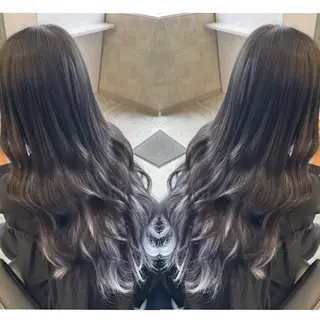 ロング カラー ヘアアレンジ ՏKIᒪᒪ石岡店 本田のヘアスタイル