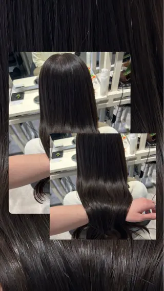 ロング カラー 恵比寿韓国レイヤー× 艶透明感カラー大場のヘアスタイル