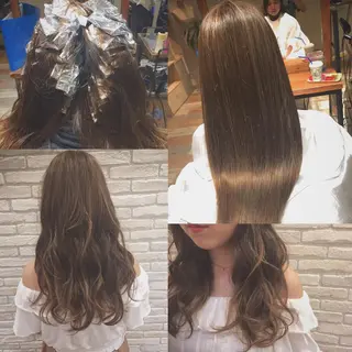 ロング カラー ハイトーン×髪質改善 KENTAのヘアスタイル
