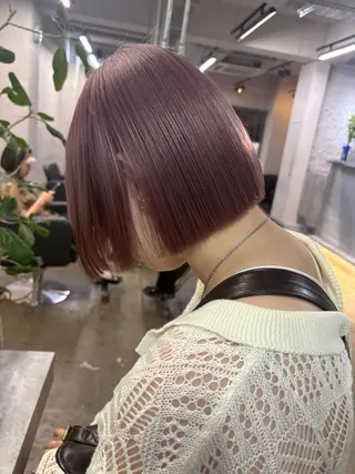ショート カラー ハイトーン レイヤー🎀meiのヘアスタイル