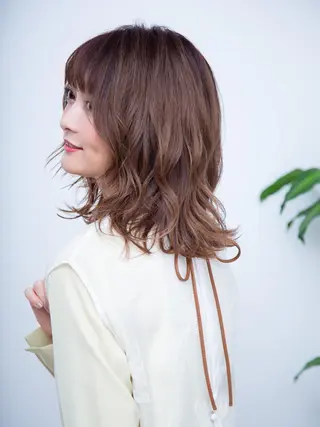 ミディアム カラー 【enil代表】 杉林和哉のヘアスタイル