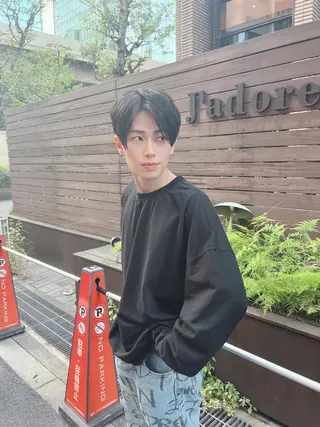 メンズ メンズパーマ外屋敷 航のヘアスタイル