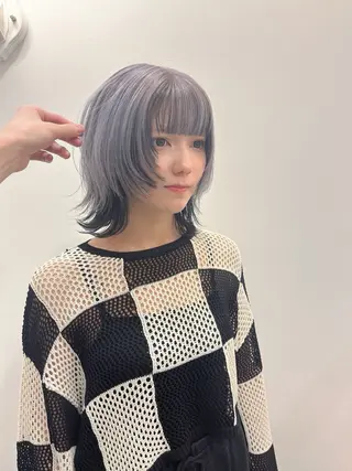 ミディアム カラー 尾崎隼大 レイヤー/ウルフのヘアスタイル