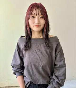 セミロング カラー men's/perm colorDaijuのヘアスタイル