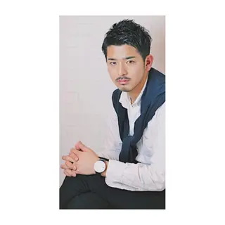 ショート パーマ メンズ 清川 泰斗のヘアスタイル