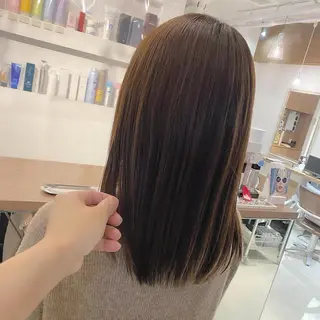 セミロング 髪質改善特化 安東駿介のヘアスタイル