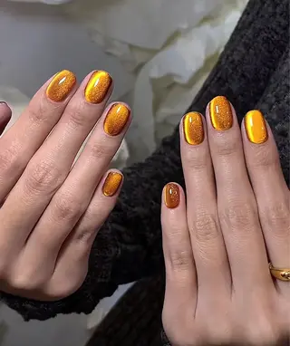 ミディアム めぐみのネイルサロン スタッフ練習のネイルデザイン