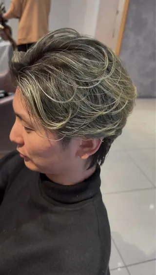 ショート カラー メンズ 心斎橋 美髪職人 近江のヘアスタイル