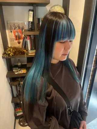 ロング ヒラカホ/ ブリーチ/似合わせのヘアスタイル