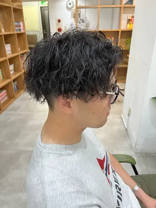 パーマ メンズ 🏆メンズ特化🥇 店長YUTOのヘアスタイル