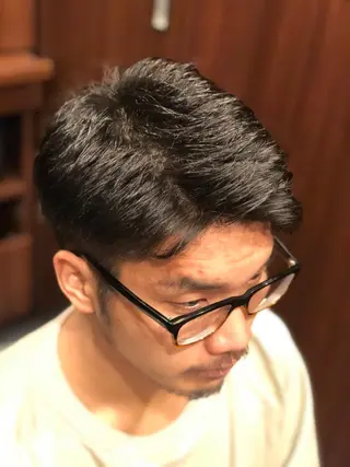 ショート パーマ メンズ ヒロ銀座 上口雄大のヘアスタイル