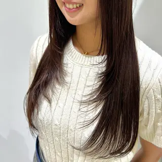 ロング Yuka/Aujua ソムリエ/髪質改善のヘアスタイル