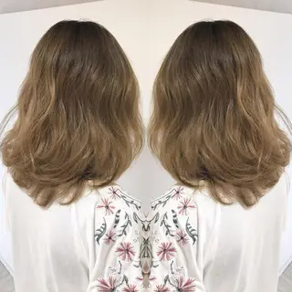 ミディアム カラー Miru by INCE HAIRのヘアスタイル