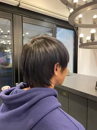 ショート カラー メンズ 柴田 枝利子のヘアスタイル
