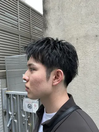 ショート パーマ メンズ 🏆メンズヘア特化 🥇代表りんぺーのヘアスタイル