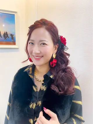 ヘアアレンジ hair make もりした ゆうのヘアスタイル