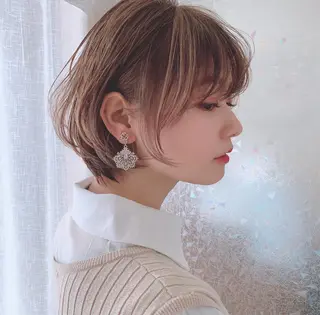 ショート カラー 山口 一馬のヘアスタイル