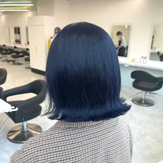 セミロング カラー ヘアアレンジ レイヤー×透明感カラ ーHAYATOのヘアスタイル