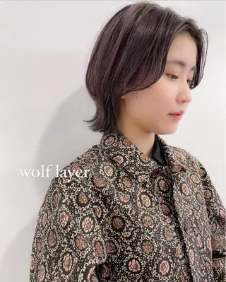 ショート カラー パーマ 💖美髪矯正💖 辻未侑のヘアスタイル