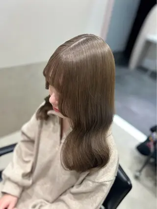 セミロング カラー ヘアアレンジ mai🍑暖色カラー /レイヤー💖のヘアスタイル