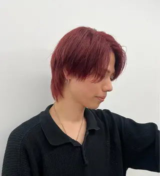 ショート カラー メンズ 赤みゼロ/透明感 カラー🌿KANTAのヘアスタイル