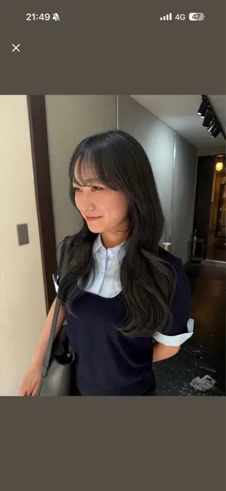 ロング カラー 野口 和真のヘアスタイル