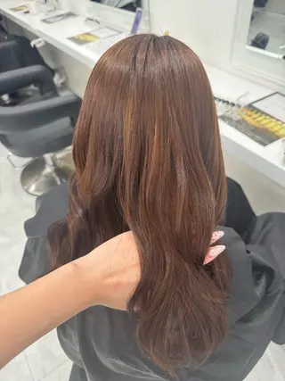 ミディアム カラー 🧁透明感×モテ💞 WカラーNanamiのヘアスタイル