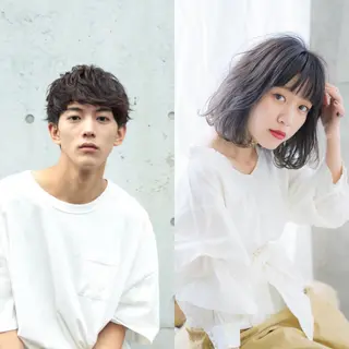 ミディアム カラー パーマ ヘアアレンジ メンズ 【ツヤ髪美容師】 ツダケイスケのヘアスタイル