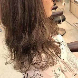 ロング カラー 顔まわり‎🤍小顔 カット🤍みさきのヘアスタイル