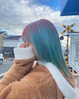 ミディアム キッズ カラー ヘアアレンジ メンズ corazon ブリーチのヘアスタイル