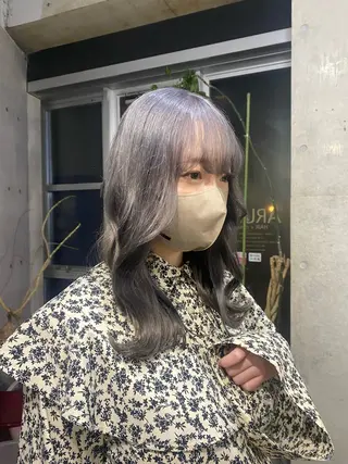 ロング カラー ブリーチカラー🎀 LiLi🫧のヘアスタイル