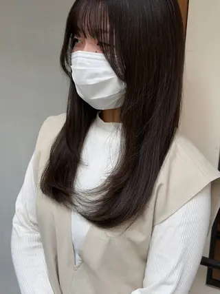 ロング カラー 🤍江坂 ハヤシアヤナ🤍のヘアスタイル