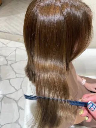 ミディアム カラー 山口 陸のヘアスタイル