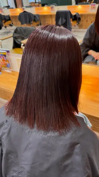 ミディアム カラー DECO HAIR 井上琴愛のヘアスタイル