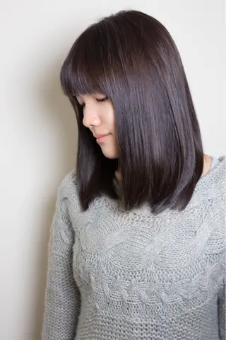 ミディアム カラー タジマ ヤスヒサのヘアスタイル