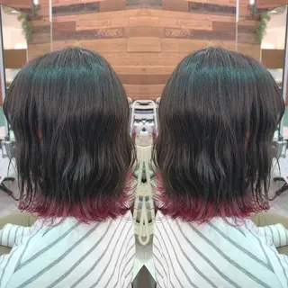 ミディアム カラー 青木 茂樹⭐️ 透明感カラーのヘアスタイル