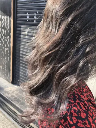 カラー シールエクステ/ ハイトーンカラーのヘアスタイル