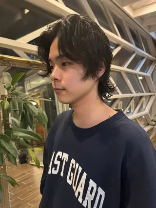 パーマ メンズ 村上 輝のヘアスタイル
