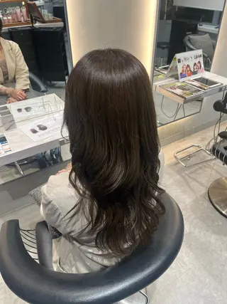 ロング カラー 🎀リ  お🎀 カット/縮毛矯正のヘアスタイル