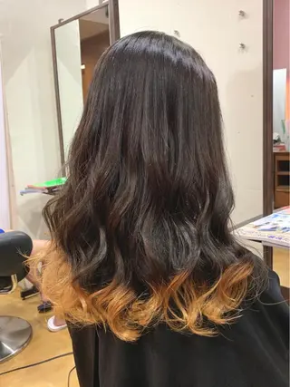 ロング カラー 韓国レイヤーカット★ 小林大樹のヘアスタイル