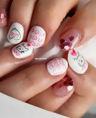 ネイル 3dパーツ/流行り 👧shushu❤️のネイルデザイン